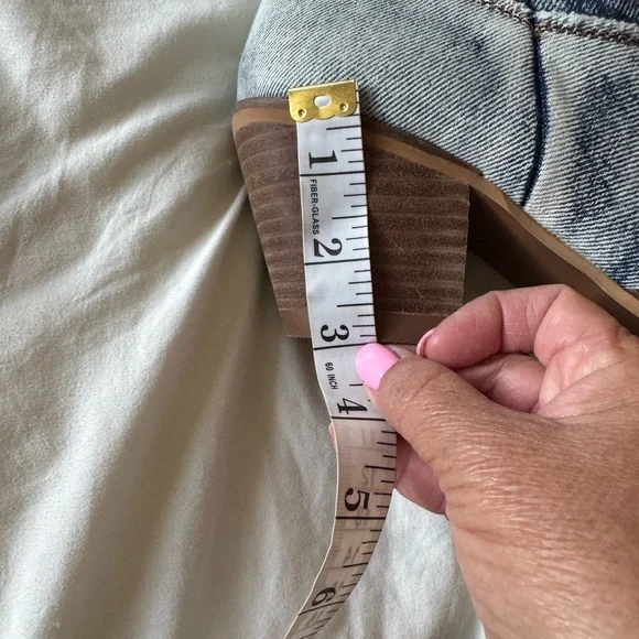 Denim Western Cowboy Boots - Picture 6 of 7